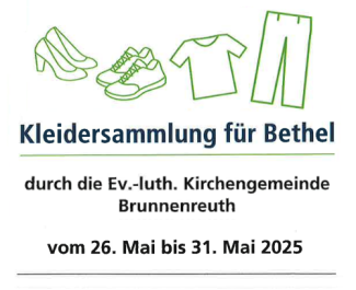 Kleidersammlung für Bethel 2025