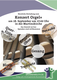 Konzert Orgel+ am 28.09.2025