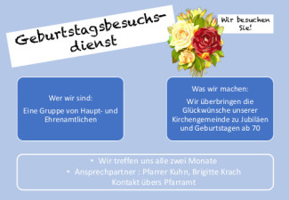 Vorstellung Geburtstagsbesuchsdienst