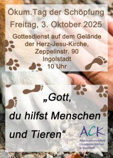 Ökumenischer Schöpfungsgottesdienst 03.10.2025