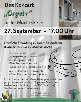 Orgel+ 27.09.2026 17.00