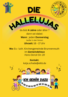 Kinderchor immer Donnerstags 16:00 - 17:00 Uhr im Gemeindehaus