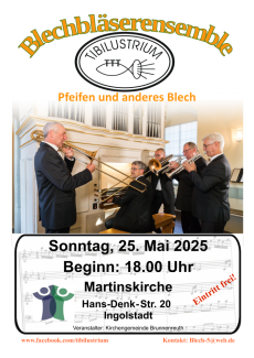Blechbläserkonzert 25.05.2025 18:00 Martinskirche