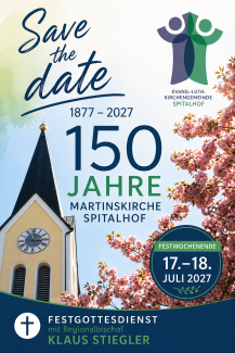 Save the Date 18.07.2027 - Festgottesdienst